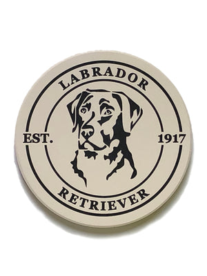 Labrador Coasters — Set of Four Round Ceramic Coasters